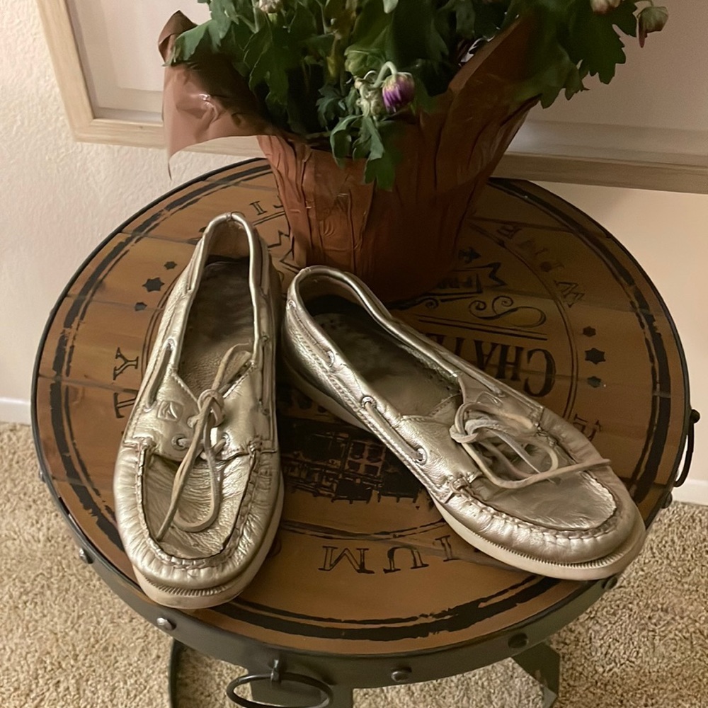 Sperry boat shoes - Gold size 6